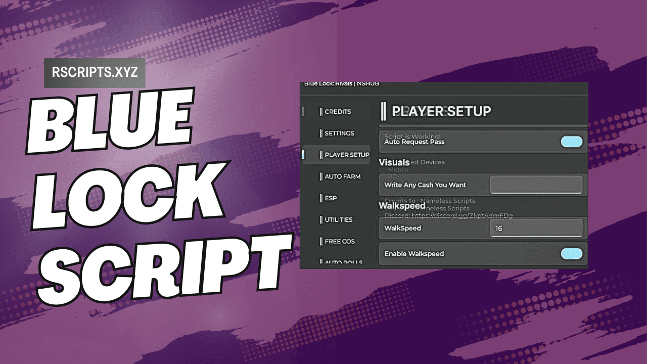 Blue Lock Script – Auto Goal, Speed Boost, Ball Teleport & More